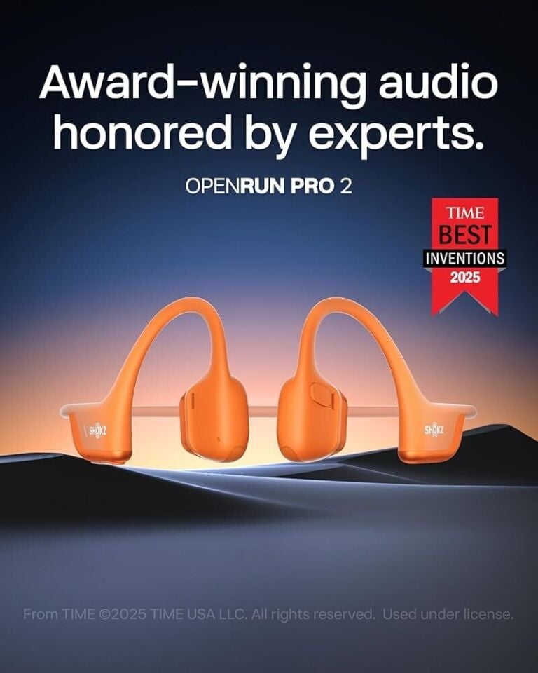 Shokz OpenRun Pro 2  Bluetooth Kemik İletimli Kulaklık Turuncu Açık Kulak 12 Saat Pil Güçlü Bas Hızlı Şarj Spor