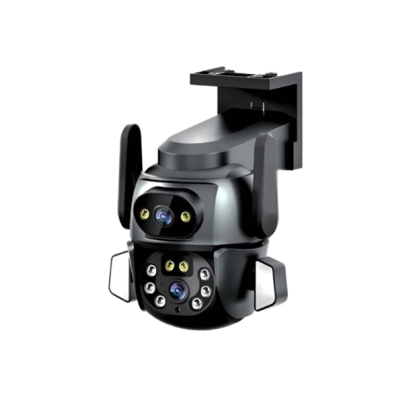 3MP + 3MP WiFi IP Kamera Çift Lens Optik Zoom 355° Hareketli Gece Görüşlü TF Kart Destekli Güvenlik Kamerası