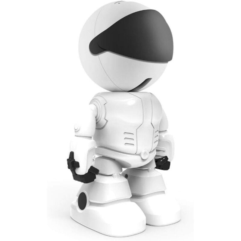 Robot Görünümlü WiFi Bebek Kamerası 2.4GHz 360° Gece Görüşlü Çift Yönlü Sesli Akıllı Ev Güvenlik Kamerası