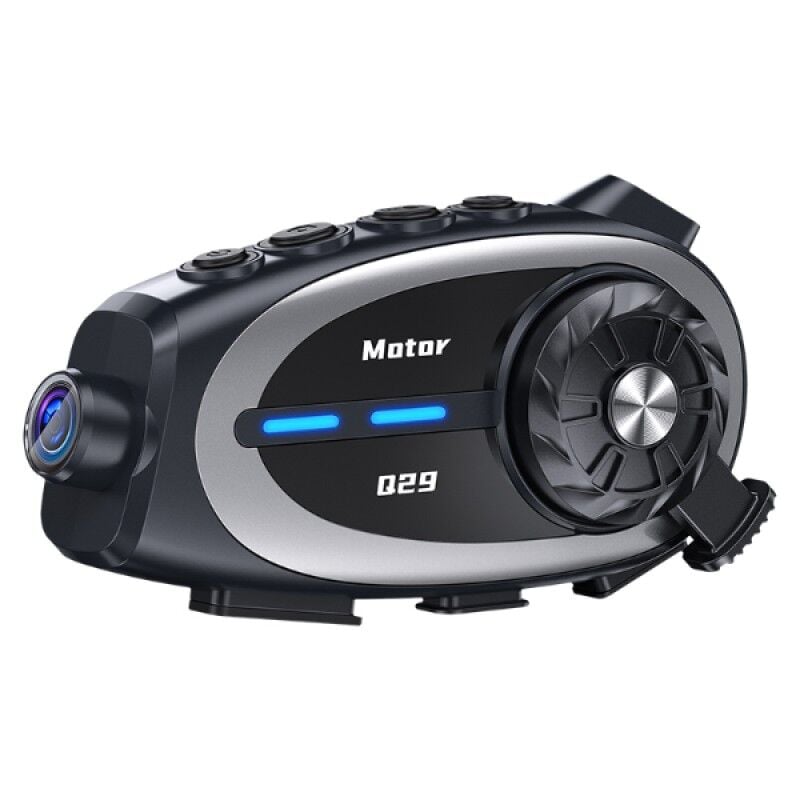 Motosiklet Kask Kamerası Interkom Özellikli HD 120° Geniş Açı 500m Mesafe Bluetooth Kask Kamera Q29