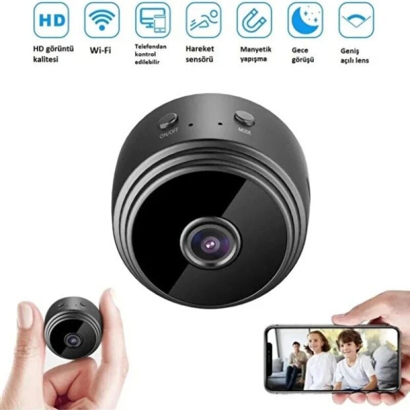 HD WiFi Mini Güvenlik Kamerası Gizli Kamera Hareket Algılama Uzaktan İzleme Kablosuz Kamera