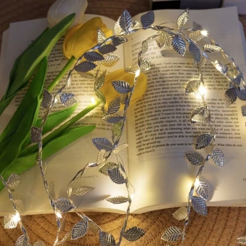 3 Metre Yaldızlı Gümüş LED Işık Pilli Dekoratif Peri LED Tel Aydınlatma Esnek Şerit Işık