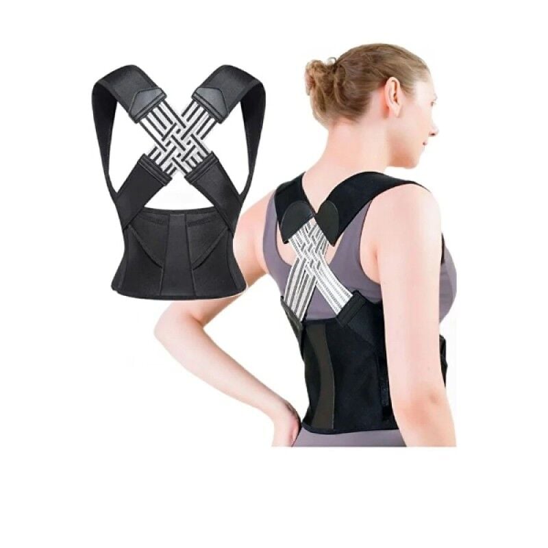 Kamburluk Önleyici Dik Duruş Korsesi Ayarlanabilir Postür Düzeltici Sırt Omuz Destek Korse Unisex İnce Tasarım