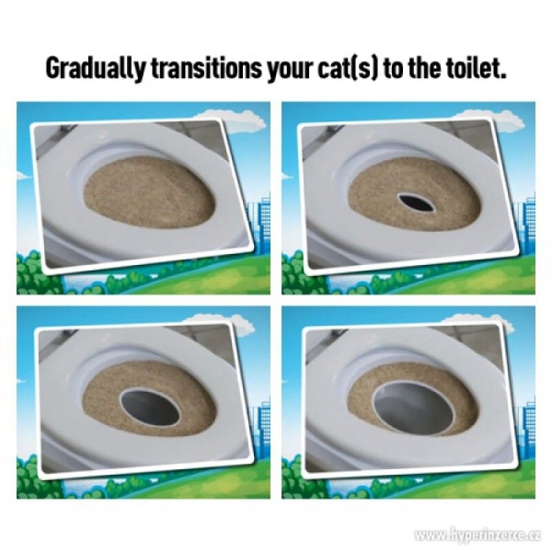 Kedi Tuvalet Eğitim Seti Klozete Alıştırma Seti Kum Tasarruflu Pratik Hijyenik Kedi Eğitim Aparatı