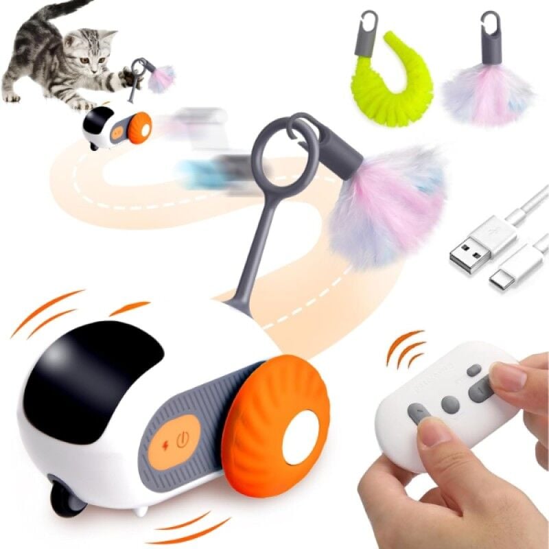 Uzaktan Kumandalı Robot Kedi Oyuncağı Şarjlı Hareketli Kedi Oyuncağı İnteraktif Kedi Oyuncak