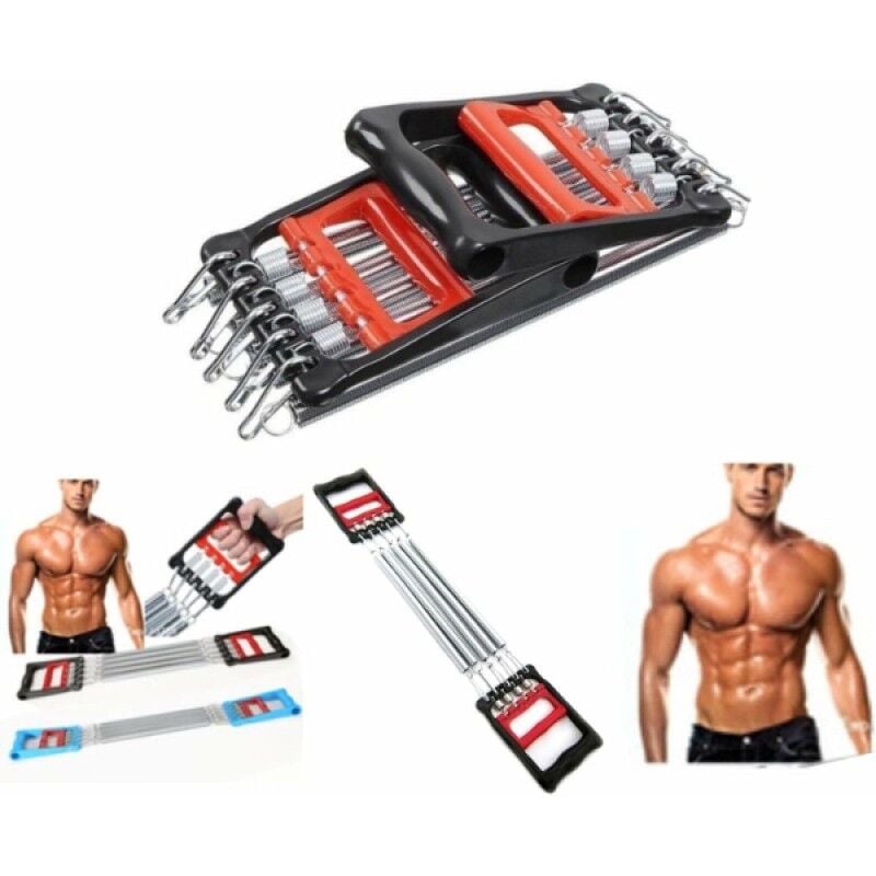 Göğüs Egzersizi Fitness Yayı Direnç Lastiği Chest Expander Kol Omuz Sırt Antrenman Aleti