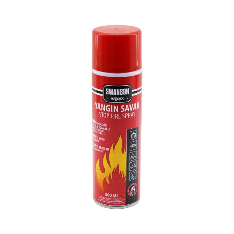 Yangın Savar Tüpü Sprey 500 ml Taşınabilir Yangın Söndürücü Sprey Ev Araç Mutfak Güvenlik