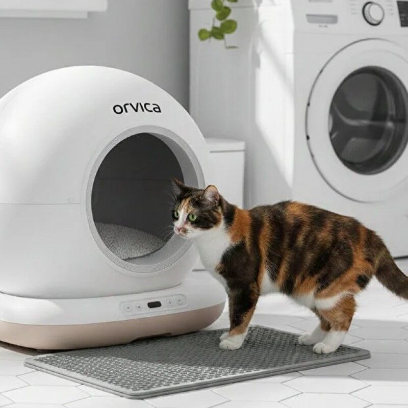HD Kameralı Akıllı Kedi Tuvaleti Otomatik Temizleme UV Sterilizasyon WiFi Kontrollü Büyük Hacimli Kedi Tuvaleti 75L 12 Kg Kapasiteli Akıllı Pet Tuvaleti
