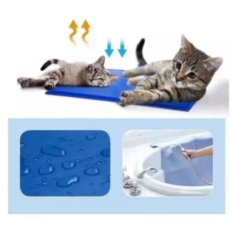 Evcil Hayvan Serinletici Mat 81x96 cm | Köpek ve Kedi İçin Jel Soğutucu Yatak Büyük Boy Pet Mat