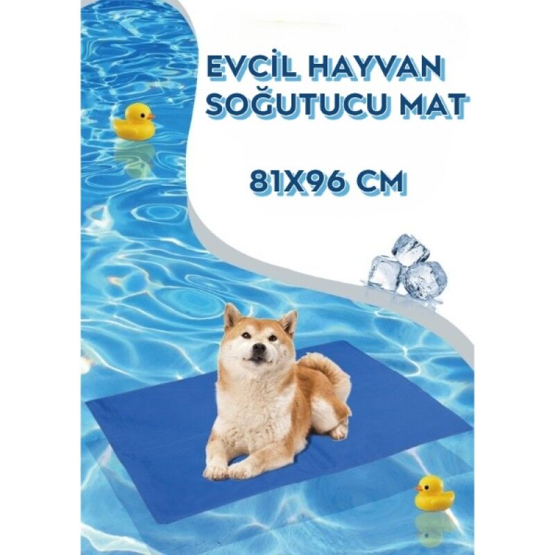 Evcil Hayvan Serinletici Mat 81x96 cm | Köpek ve Kedi İçin Jel Soğutucu Yatak Büyük Boy Pet Mat