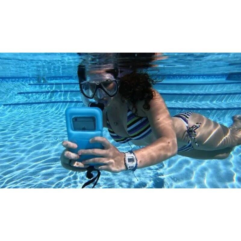 Yeşil Renk Batmaz Su Geçirmez Telefon Kılıfı Boyun Askılı Havuz Deniz Yüzme Waterproof Kılıf