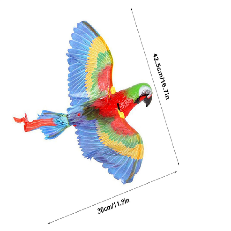 Bird Flying Cat Toy Asılabilir Kapı Kedisi Oyuncağı Işıklı Sesli Kanat Çırpan Kedi Oyuncağı Papağan Kartal Modeli Kediler İçin İnteraktif Oyuncak