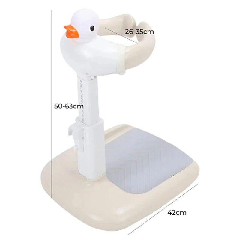 Ördek Tasarımlı Ayarlanabilir Bebek Banyo Aparatı Yenidoğan Yıkama Minderi Küvet ve Lavabo Uyumlu Ergonomik Kaymaz Bebek Banyo Yardımcısı